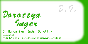 dorottya inger business card